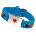 Blue Train Medical ID Bracelet for Boys